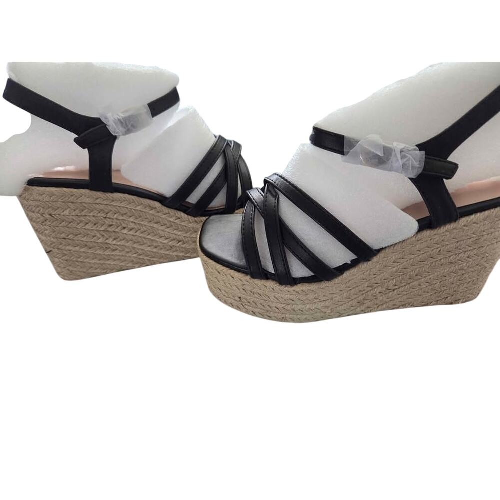 TOP MODA Espadrille Platform Sandals Size 5 NWB Summer Wedge Slip On Casual Shoe